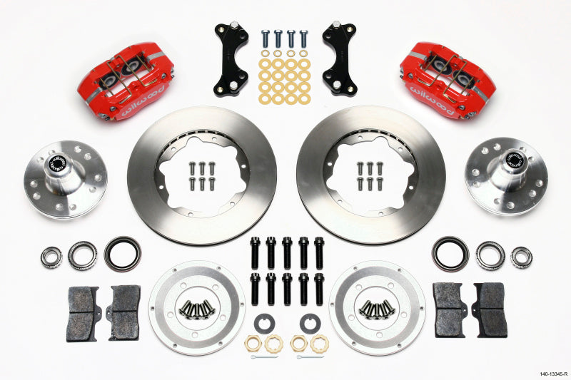 Wilwood Dynapro Dust-Boot Front Kit 11.00in Red WWE ProSpindle 140-13345-R 140-13345-R Photo - Primary