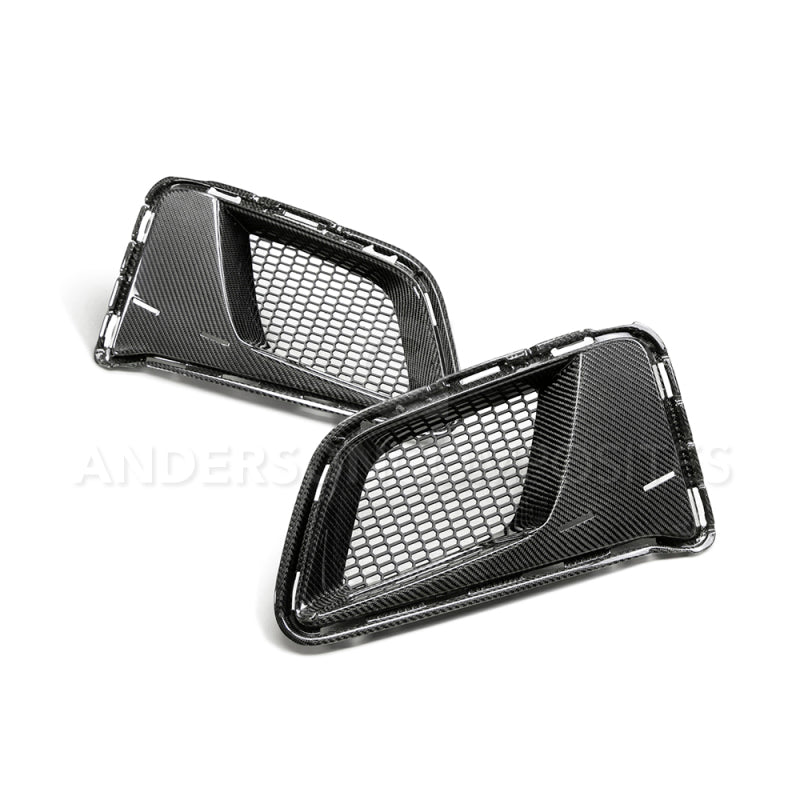 Anderson Composites 17-18 Chevrolet Camaro 1LE Carbon Fiber Type LE Air Duct Bezels AC-ADB17CHCAMZL-LE AC-ADB17CHCAMZL-LE Photo - Primary