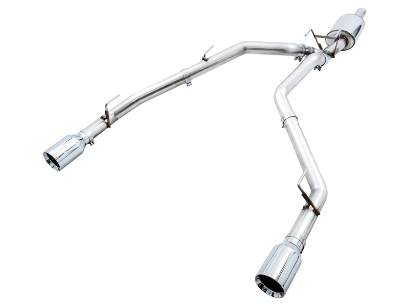 AWE Tuning 09-18 RAM 1500 5.7L (w/o Cutout) 0FG Dual Rear Exit Cat-Back Exhaust - Chrome Silver Tips 3015-32101 3015-32101 Photo - Primary