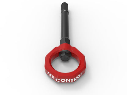 aFe CONTROL Front Tow Hook Red 450-401014-R 450-401014-R Photo - Unmounted
