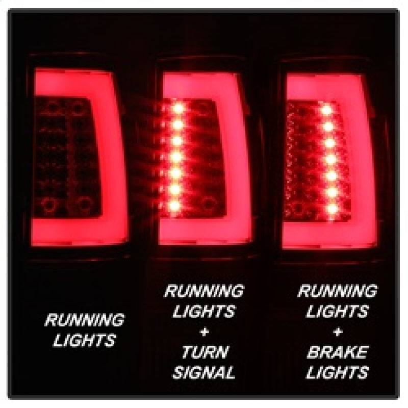 Spyder 00-06 Chevy Suburban 1500/2500 V2 Light Bar LED Tail Lights -Red Clr (ALT-YD-CD00V2-LBLED-RC) 5084163 5084163 Photo - Unmounted