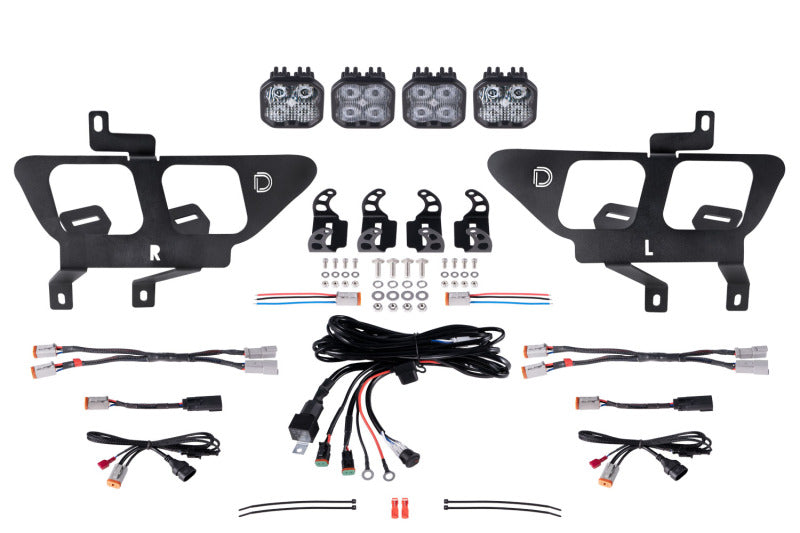 Diode Dynamics 21-22 Ford F-150 SS3 LED Fog Pocket Kit - White Sport DD7310 DD7310 Photo - Primary