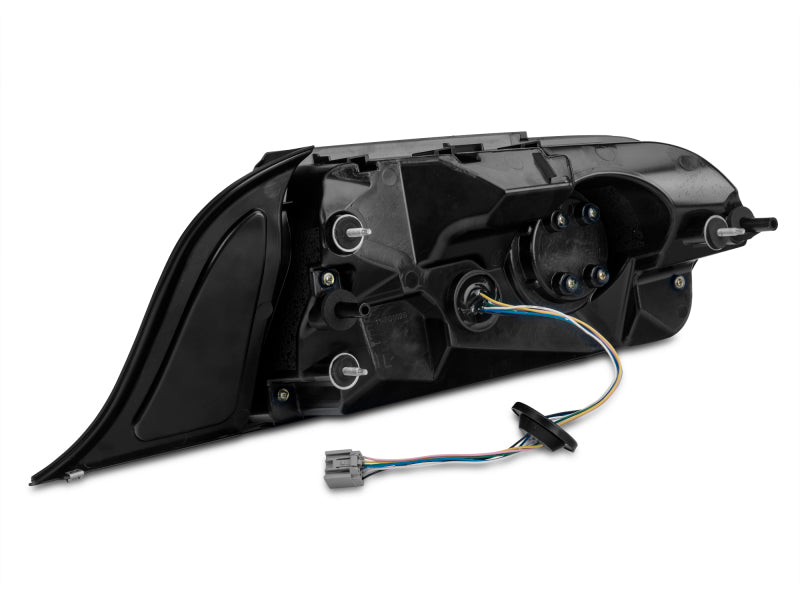 Raxiom 15-22 Ford Mustang Halo LED Tail Lights - Gloss Black Housing (Smoked Lens) 393827 393827 Photo - Close Up