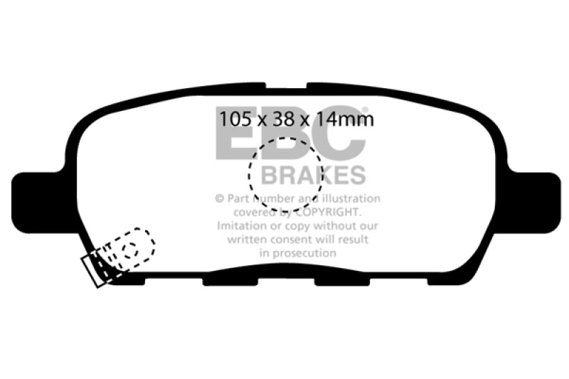EBC Disc Brake Pad Set DP61955 Photo - Primary