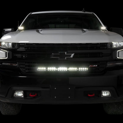 Putco 19-21 Chevy Silverado LD - Grille Brackets for PN 10030/11030 - 30in Curved 2221 2221 Photo - Primary