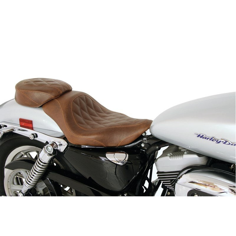 Mustang Motorcycle Wd Trppr Diamond Solo Seat Brn 76730