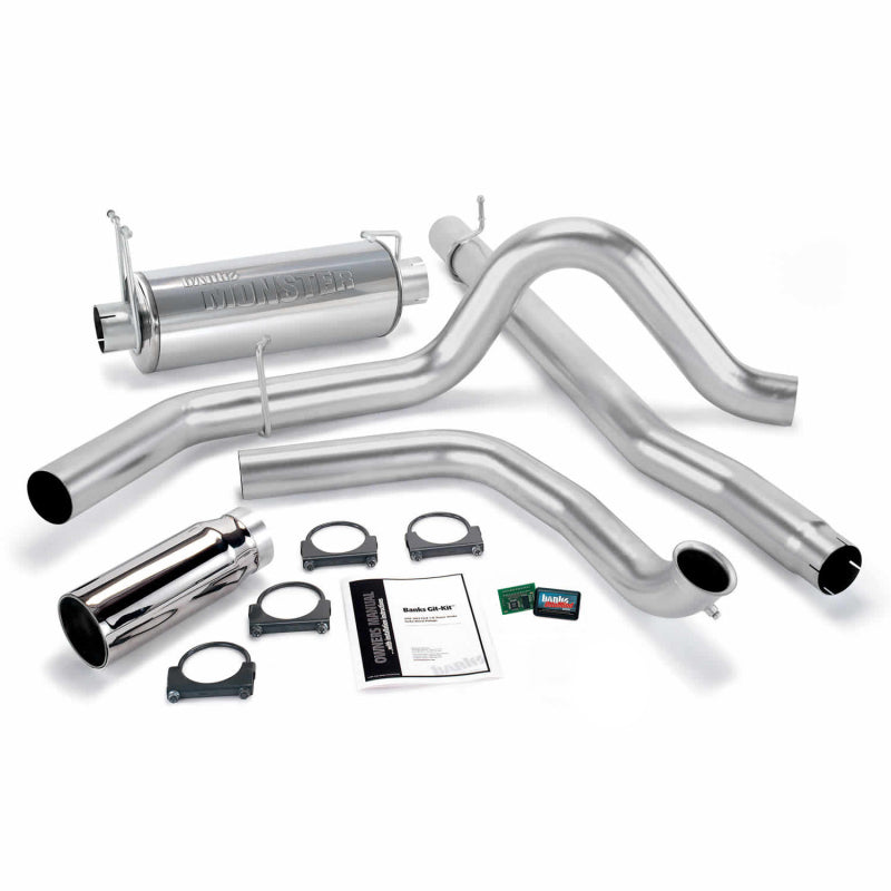 Banks Power 99 Ford 7.3L Truck w/Cat Conv Git-Kit - SS Single Exhaust w/ Chrome Tip 47511 47511 Photo - Primary