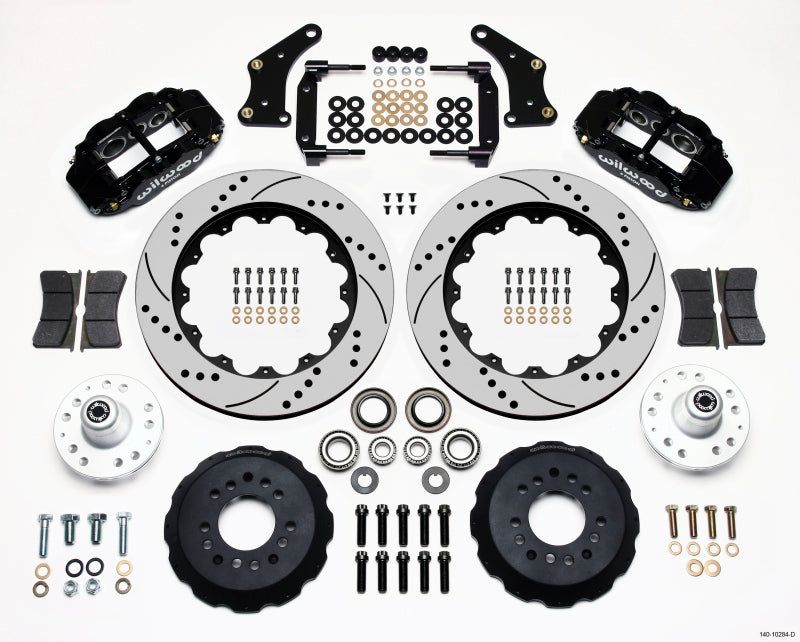 Wilwood FNSL6R Front Hub Kit, 14.00", Drilled, Large GM 57-70 Drop Spindle 140-10284-D Photo - Primary