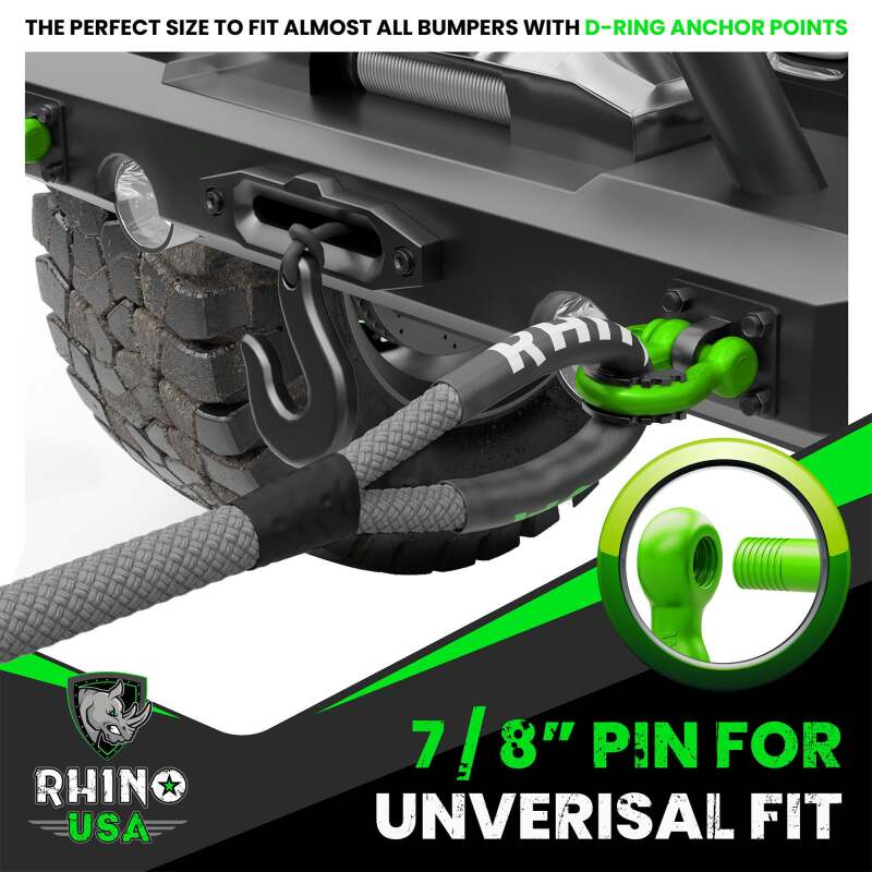 Rhino USA 3/4In D-Ring Shackle Set (2-Pack)(Red) RNO-RED-SHACKLES RNO-RED-SHACKLES User 4