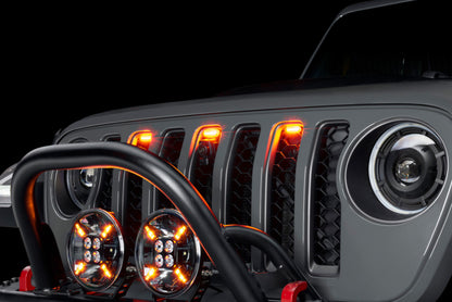 ORACLE Lighting Oracle Universal Pre-Runner Style LED Grill Light Kit (New Style) - Amber w/Tinted Lens 5889-005-T 5889-005-T Photo - lifestyle view