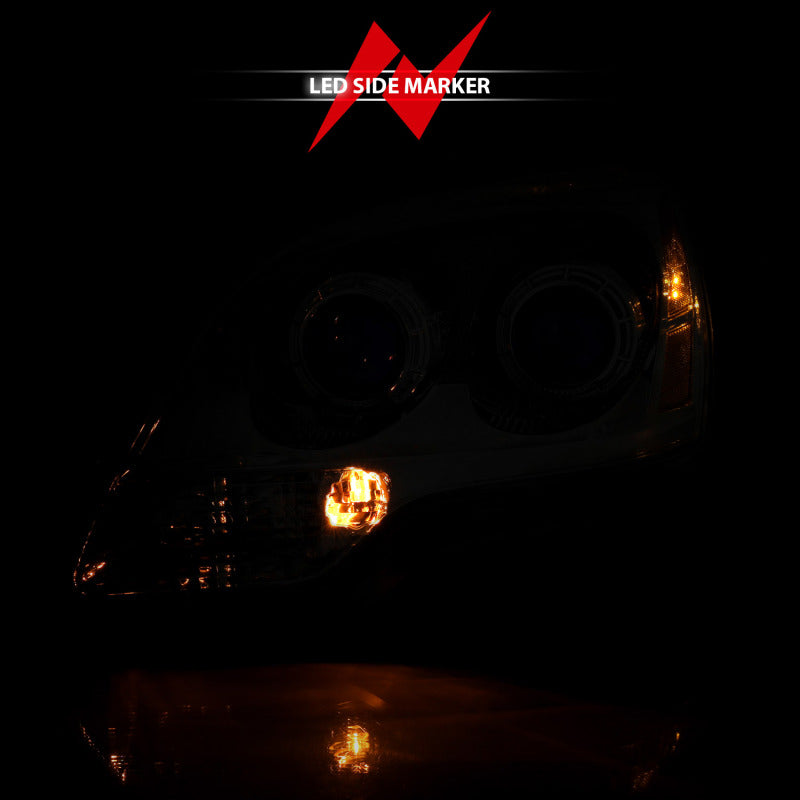 ANZO 2007-2008 Gmc Acadia Crystal Headlight Chrome Amber(OE) 111476 111476 Photo - lifestyle view