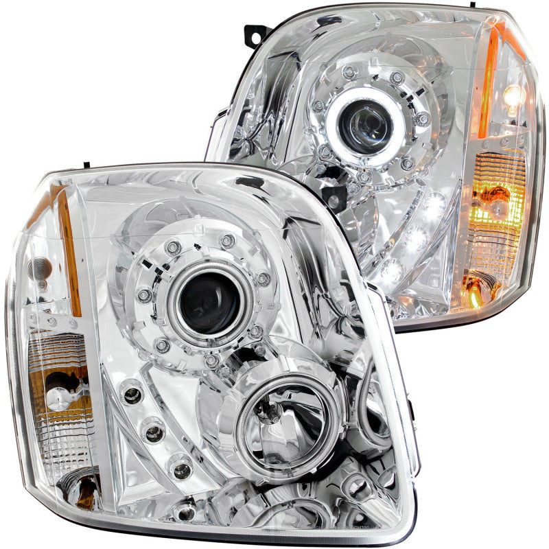 Anzo 2007-2014 Gmc Yukon Projector Headlights w/ Halo Chrome (CCFL) 111147 Photo - Primary