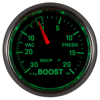 Autometer Gauge, Vac/Boost, 2 1/16", 30inHg-20 Psi, Mechanical, Gs 3807 User 4