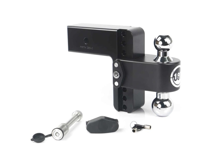 Weigh Safe 180 Hitch 6in Drop Hitch & 3in Shank (10K/21K GTWR) w/WS05 - Black Cerakote CTB6-3-KA-CER-BLA