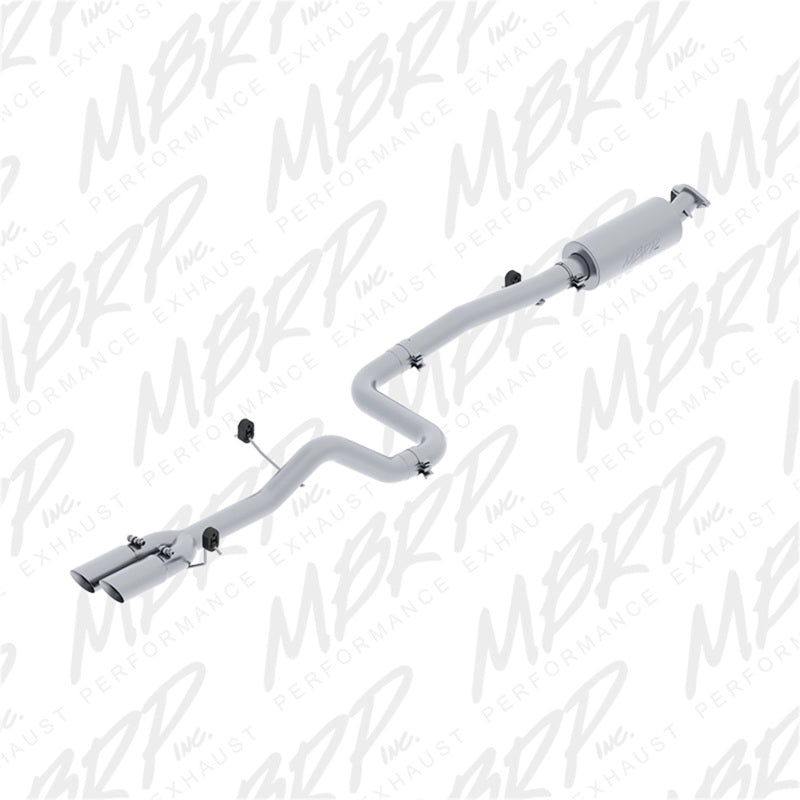 MBRP 2014 Ford Fiesta ST 1.6L EcoBoost 3in Dual Outlet Alum Cat Back S4202AL Photo - Primary