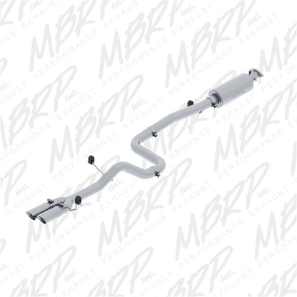 MBRP 2014 Ford Fiesta ST 1.6L EcoBoost 3in Dual Outlet Alum Cat Back S4202AL Photo - Primary