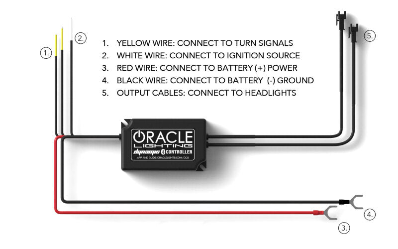 ORACLE Lighting 18-23 Ford Mustang Dynamic ColorSHIFT LED Headlights - Black Series 8204-332 8204-332 Installation Instructions