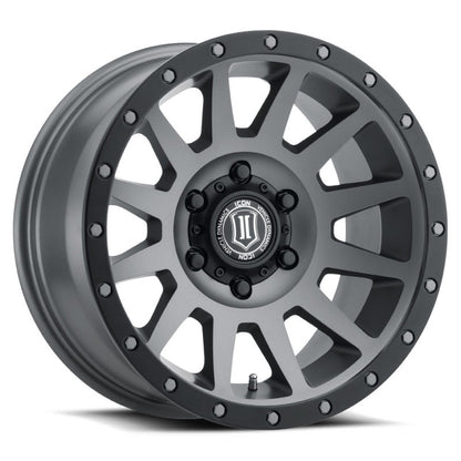 ICON Compression 18x9 5x150 25mm Offset 6in BS Titanium Wheel 2018905560TT 2018905560TT Photo - Primary