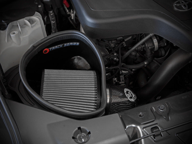 aFe 19-22 BMW Z4 30i 2.0L (t) Track Series Carbon Fiber Cold Air Intake System w/ Pro DRY S Filter 57-10026D 57-10026D Photo - Mounted