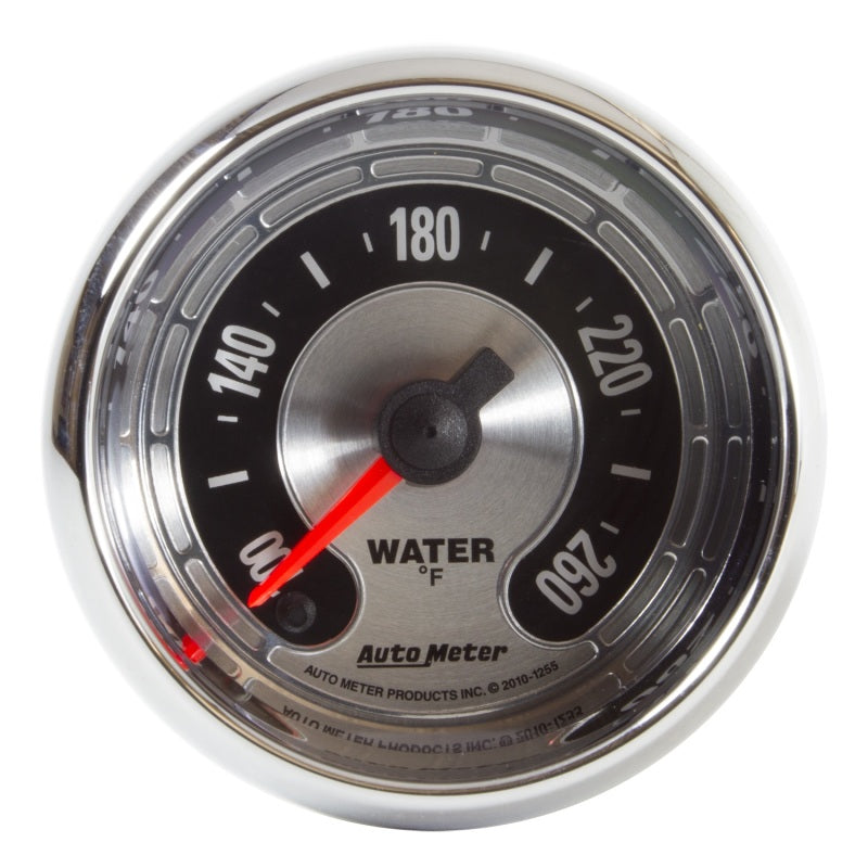 Autometer 2-1/16" Water Temperature, 100-260 °F, Stepper Motor, American Muscle 1255 Photo - Primary