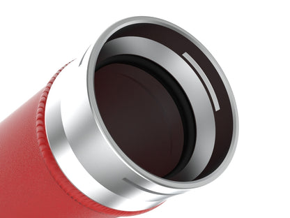 aFe BladeRunner 2-1/2 IN Aluminum Hot Charge Pipe Red 22-23 Subaru WRX H4-2.4L (t) 46-20668-R 46-20668-R Photo - Close Up