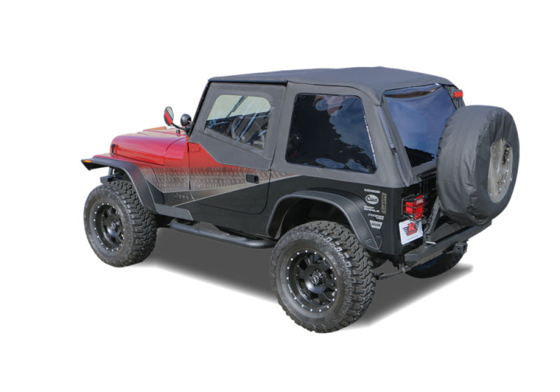 Rampage 1992-1995 Jeep Wrangler(YJ) Frameless Soft Top Kit - Black Diamond 109435 109435 Photo - Mounted