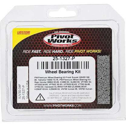 Pivot Works Honda, Kawasaki, Suzuki, Yamaha Wheel Bearing Kit Premium Bearings 25-1327-P 25-1327-P Photo - Primary