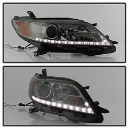 Spyder 11-14 Toyota Sienna Projector Headlights - DRL LED - Smoke PRO-YD-TSEN11-DRL-SM 5083999 5083999 Photo - Unmounted