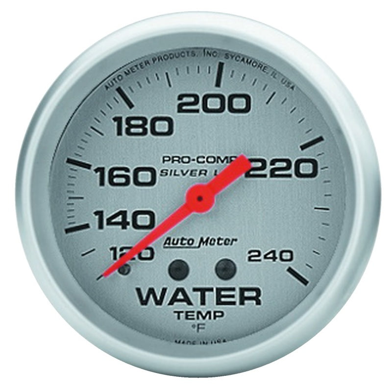 Autometer 2-5/8" Water Temp. 120-240 °F Mechanical Liquid Filled Ultra-Lite 4632 Photo - Primary