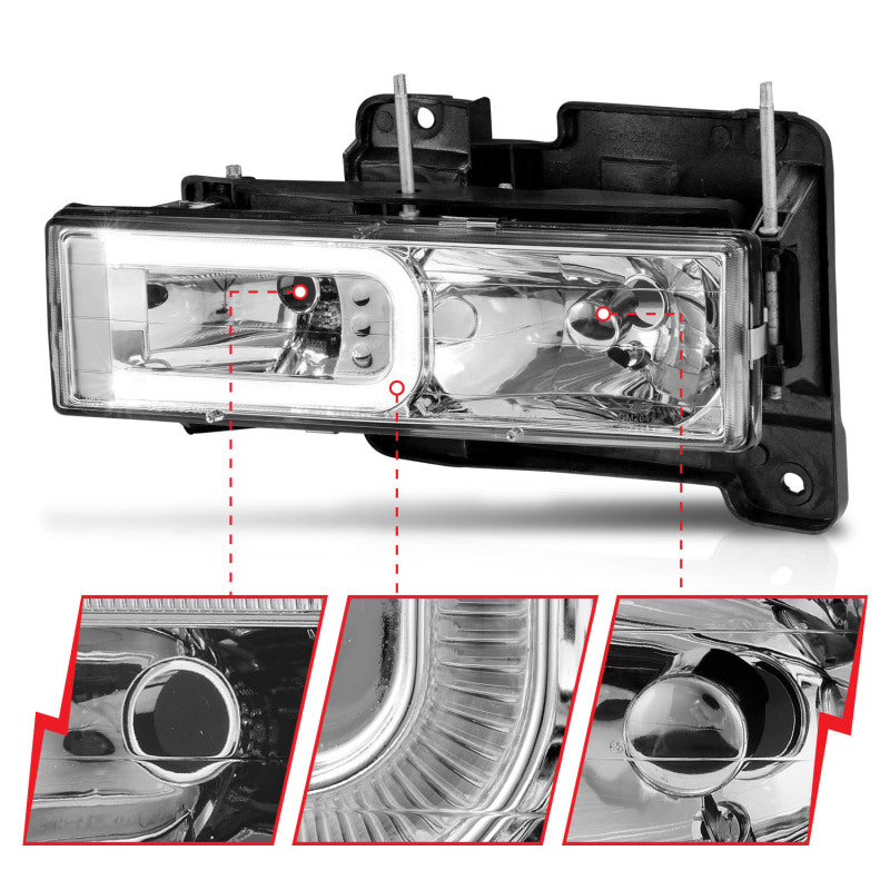 ANZO 1999-2000 Cadillac Escalade Crystal Headlights 111499 111499 User 2
