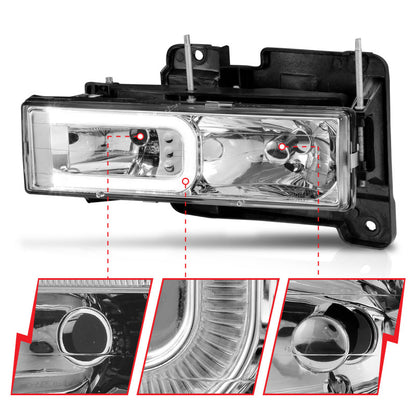 ANZO 1999-2000 Cadillac Escalade Crystal Headlights 111499 111499 User 2