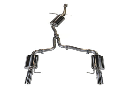 AWE Tuning Audi B8 A4 Touring Edition Exhaust - Dual Outlet Polished Silver Tips 3015-32030 3015-32030 Photo - Primary