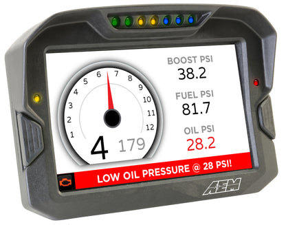 AEM Electronics Digital Dash, CD-7LG, Carbon Housing, Data Logging, GPS, CAN Bus, Kit 30-5703 Photo - out of package