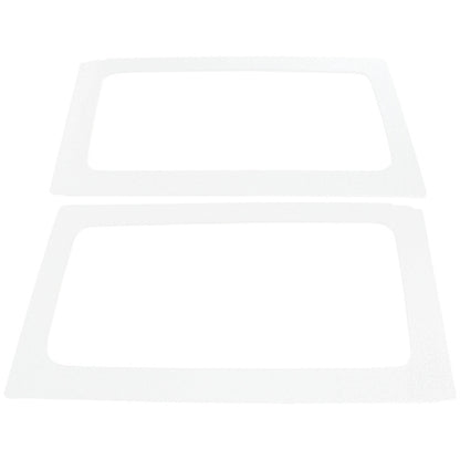 DEI 11-18 Jeep Wrangler JK 2-Door Boom Mat Rear Side Window Trim - 2 Piece - White 50154 50154 Photo - Primary