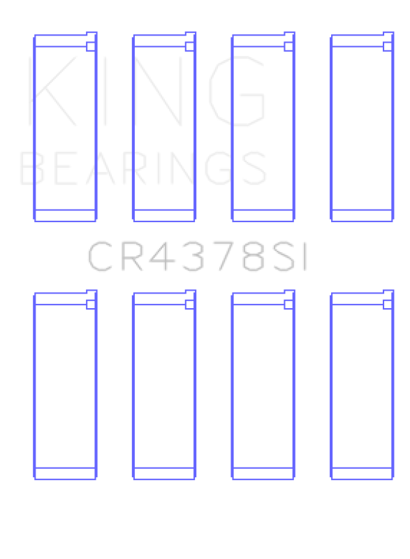 King Engine Bearings Hyundai G4Hc/G4Hg Epsilon/(Size +0.75mm) Connecting Rod Bearing Set CR4378SI0.75 CR4378SI0.75 Photo - Primary