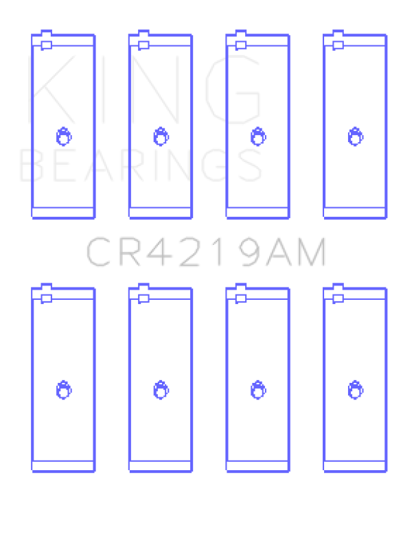 King Engine Bearings King Toyota 1RZ Connecting Rod Bearing Set CR4219AM CR4219AM Photo - Primary