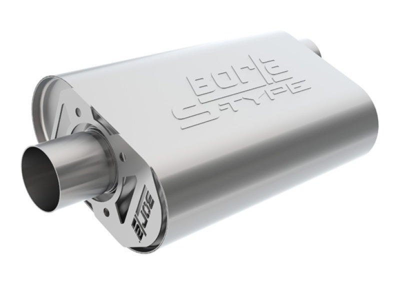 Borla CrateMuffler Big Block Chrysler/Dodge/Plymouth (Mopar) Offset/Offset 14inx4.35inx9in Muffler 400940 400940 Photo - Primary