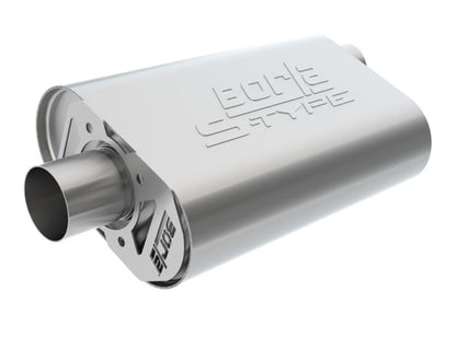Borla CrateMuffler Big Block Chrysler/Dodge/Plymouth (Mopar) Offset/Offset 14inx4.35inx9in Muffler 400940 400940 Photo - Primary