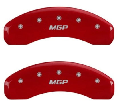 MGP 2 Caliper Covers MGP Red Finish Silver Characters 2018 Chevrolet Tahoe 14254RMGPRD 14254RMGPRD User 1