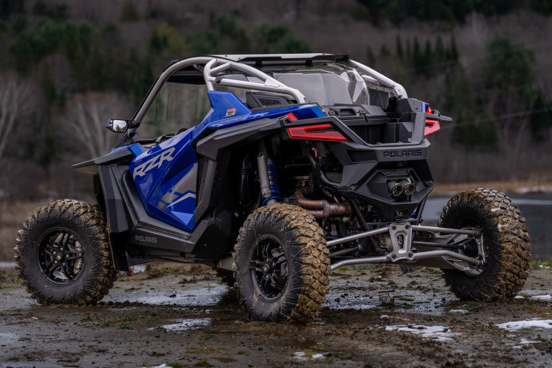 MBRP 22-23 Polaris RZR Pro R Single Slip-on Dual Outlet Performance Series AT-9533PT AT-9533PT Photo - lifestyle view