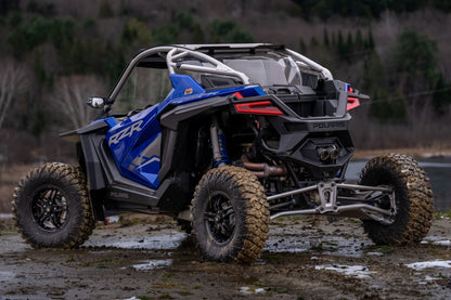 MBRP 22-23 Polaris RZR Pro R Single Slip-on Dual Outlet Performance Series AT-9533PT AT-9533PT Photo - lifestyle view