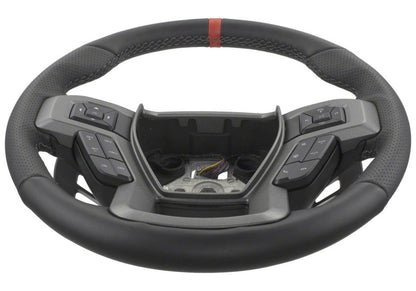 Ford Performance Parts 2015-2017 F-150 Raptor Performance Steering Wheel Kit - Red Sightline M-3600-F15RRD Photo - Unmounted