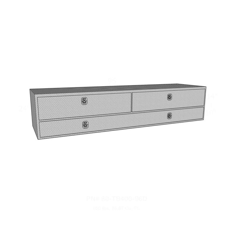 Westin/Brute High Cap 96in Stake Bed Contractor TopSider w/ Doors - Aluminum 80-TB400-96D 80-TB400-96D Photo - Unmounted
