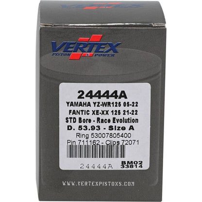 Vertex Pistons Vertex Piston 21-23 Fantic Motor XE 125 125cc Cast Race Evolution Piston Kit 24444A 24444A Photo - Primary