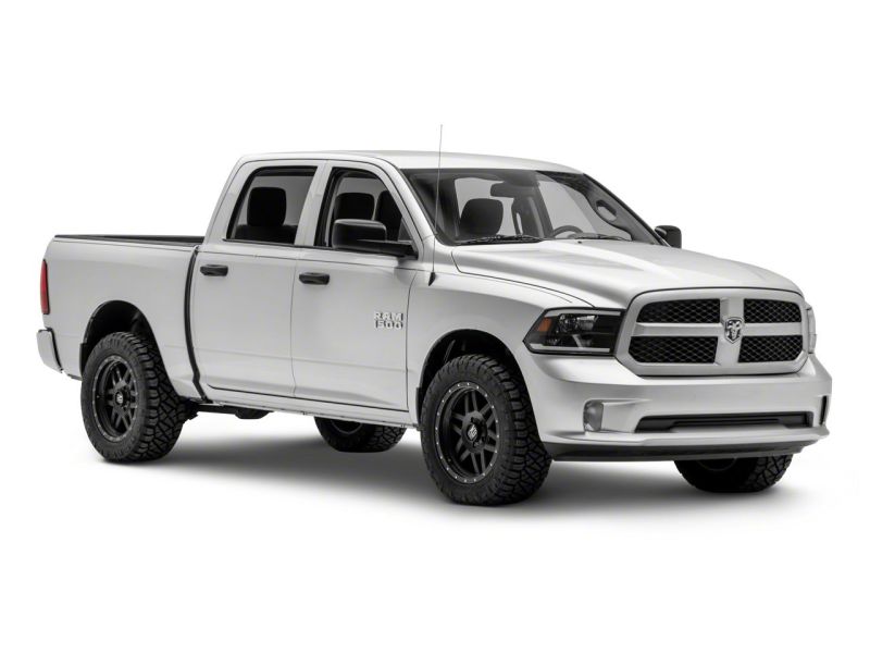 Raxiom 09-18 Dodge RAM 1500/2500/3500 Axial Series Headlights w/ LED Bar- Blk Housing (Clear Lens) R131481