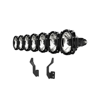 KC HiLiTES 2017+ Ford Super Duty Gravity LED Pro6 7-Light Bar Kit - Front Bumper 91346 91346 User 2