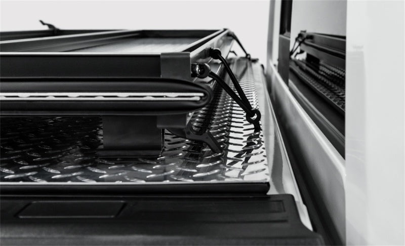 Access LOMAX Tri-Fold Cover Black Urethane Finish 02-19 Dodge Ram - 5ft 7in Bed (w/o RamBox) B3040019 B3040019 Photo - Mounted