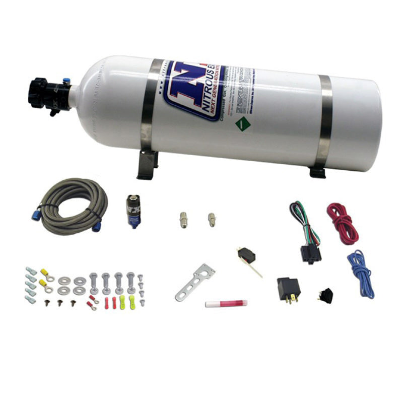 Nitrous Express Diesel Dry Nitrous Kit w/15lb Bottle/Mounting Hardware for 50HP NXD11110 NXD11110 Photo - Primary