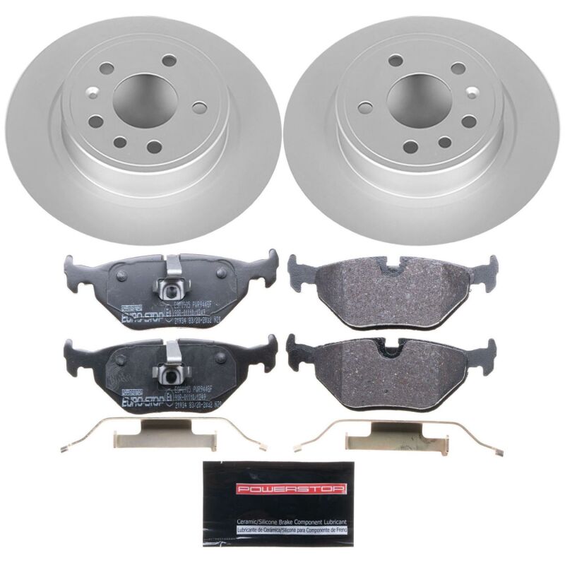 PowerStop Power Stop 99-10 Saab 9-5 Rear Euro-Stop Brake Kit ESK3080 ESK3080 Photo - Primary