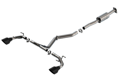Borla 22-23 Subaru BRZ/Toyota GR86 2.4L RWD AT/MT ATAK Catback Exhaust - Black Chrome Tips 140910BC 140910BC Photo - Primary